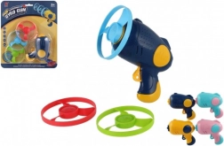 Af te schieten propellers met startpistool, 3 stuks, plastic, mix van kleuren