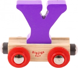 Wooden Wagon with Letter Y BIGJIGS RAIL