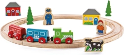 Bigjigs Rail la mia prima ferrovia in legno 19 pezzi