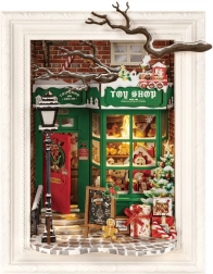 Rolife puzzle 3D en bois Atelier de jouets du Père Noël avec éclairage LED