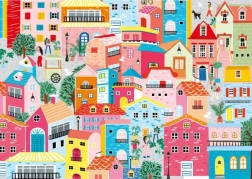 Colorful Houses Puzzle 1000 Pieces