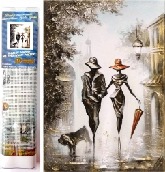 Diamond Painting Romantic Stroll 30x40 cm