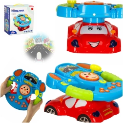 Interactive Kids' Steering Wheel Simulator with Music and Lights