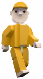 Seváček Yellow – SEVA Mascot Figurine (Large and Small)