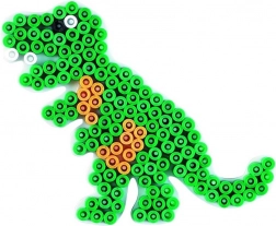 Dinosaur pegboard for iron-on beads 5 mm