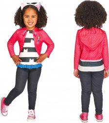Kids costume Gabby’s Dollhouse – top and headband with cat ears (110–116 cm, 5–6 years)