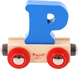 Bigjigs Rail carriage with letter P
