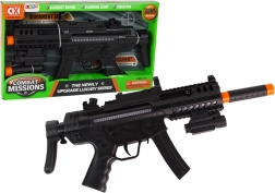 Large Machine Gun with Battery Light Sound Vibration