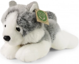 husky en peluche allongé 20 cm écoresponsable