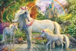 Unicorn Puzzle with Foals 200 Pieces