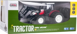 RC Tractor with Front Loader, Red 1:24