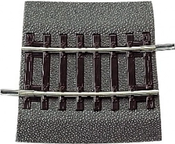 ROCO LINE rail courbe R3 avec ballast H0 (7,5°, 419,6 mm)