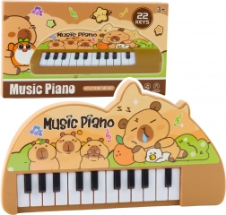Detské mini piano s kapybarou, 22 kláves