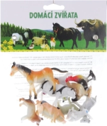 Domače živali – set 10 plastičnih figuric v vrečki