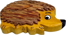 Drvena magnetna figurica jež – ručno rezbarena dekoracija