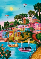 TREFL Premium Plus Puzzle – The Art of Colour: Syros, Greece, 1000 Pieces