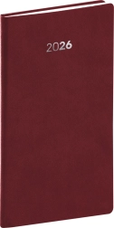 Agenda tascabile Balakon 2026 bordeaux 9 x 15,5 cm