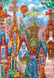 Puzzle Heye - Charming Village: Blue Gate 500 pieces