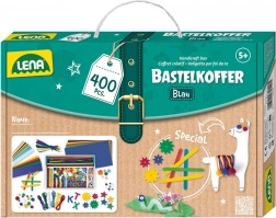 Lena kreativni kovčeg za male majstore, plavi – 400 kom