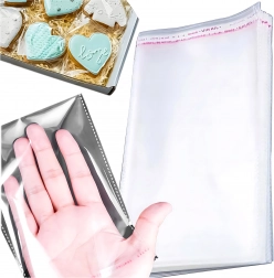 Samolepilne celofanske vrečke OPP 16 × 20 cm, 100 kos