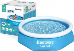 felfújható, felső peremes medence 244 × 61 cm BESTWAY Fast Set