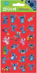 Lilo & Stitch red stickers, 25 pcs