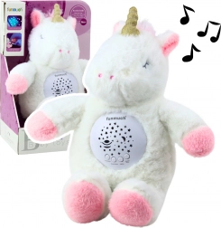Unicorno di peluche con proiettore e melodie