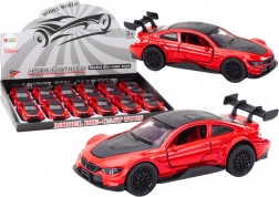 Macchinina sportiva in metallo 1:32 con trazione a frizione – rossa