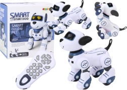 Remote-controlled interactive robot dog dances and obeys commands Blue