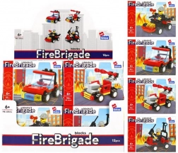 Byggesæt brandmænd – 4 varianter