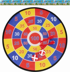 Otroški suhi ježek tarča s puščicami in žogicami 32 cm