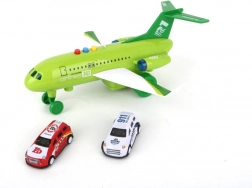 Flugzeug 1:16 mit Aufzieh-Antrieb, Lichtern und Geräuschen