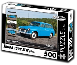 Puzzle Retro Cars Škoda 1202 STW 500 pieces