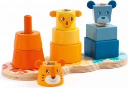 DJECO Kinderen kleurrijke stapeltoren