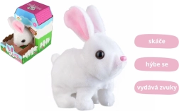 plysbamse-kanin BEN fra TEDDIES – hopper og talende legetøj