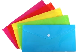 Dokumentenmappe mit Druckknopf 25x13 cm