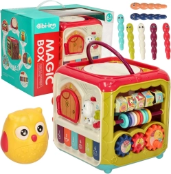 Cubo educativo interattivo 6 in 1 con pianoforte e acchiappa-insettini BIBI-INN