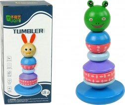 Drvena edukativna piramida sa žabicom