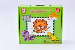 Insert Puzzle Animals and Water Painting