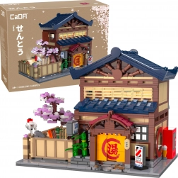 Bouwset CaDA Japanse badhuis Sento met LED-verlichting, 1249 stukjes