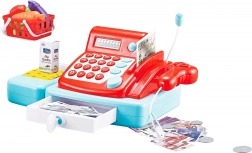 Kids’ cash register with accessories and light and sound effects 33 cm