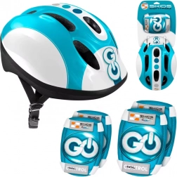 Børnesæt med beskyttelsesudstyr blå