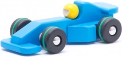 Wooden Racing Car Blue for Children