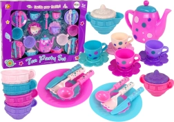 Children's Tea Set with Dishes and Cutlery