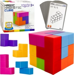 Woopie magnetic Tetris cube with task cards