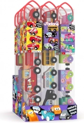 Set di macchinine in legno in tubo – 4 veicoli