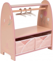 Fából készült TULIPE babaruha-állvány