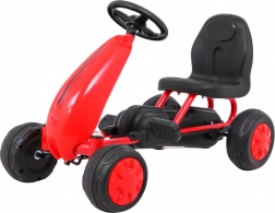 Children’s pedal go-kart with chain drive and rubber wheels – Red