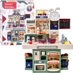 Dječja kuhinjica s parom, svjetlima i zvukovima – 33 dodatka