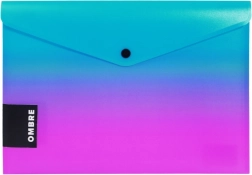 Busta con bottone A5 ombré rosa